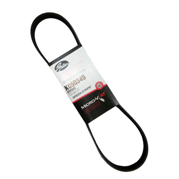 Banda de alternador (accesorios) Gates para Chevrolet General Motors Cavalier Pontiac Sunfire Subaru Impreza Forester = K050345 Gates