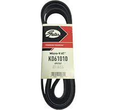 Banda de alternador (accesorios) Gates para Chevrolet General Motors Ford Expedition V8 4.6L y 5.4L 03-04 Explorer V8 4.6L 02-07 Pontiac G8 V6 3.6L  09-09 Mitsubishi Lancer 2.0L y 2.4L  08-12 Outlander 2.4L 08-12 = K061010 Gates