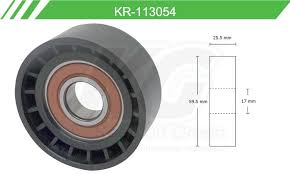 POLEA TENSORA DE ACCESORIOS KEEP ON GREEN NISSAN APRIO 4 CIL 1.6L 08/10 PLATINA 4 CIL 1.6L 01/09 RENAULT CLIO 4 CIL 1.6L 02/09 KANGOO 4 CIL 1.6L 04/09 SANDERO 4 CIL 1.6L 10/12 STEPWAY 4 CIL 1.6L 10/11 = KR113054 KEEP ON GREEN