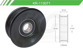 POLEA TENSORA DE ACCESORIOS KEEP ON GREEN VOLKSWAGEN POINTER, POINTER WAGON, POINTER PICK UP 4 CIL 1.8L 98/08 REPUESTO DLE TENSOR KR905574= KR113071 KEEP ON GREEN