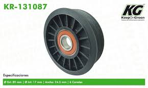 POLEA TENSORA KEEP ON GREEN CHEVROLET GENERAL MOTORS C2500 C3500 K2500 K2500 SUBURBAN K3500 SUBURBAN MOTORES V8 7.4 94-95 FORD MUSTANG 4L 2.3 87-93 LINCOLN V6 3.0 00-04 = KR131087 KEEP ON GREEN