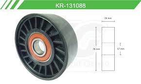 POLEA TENSORA DE ACCESORIOS KEEP ON GREEN AUDI BUICK CADILLAC CHEVROLET CHYSLER DODGE FORD GENERAL MOTOS ISUZU JEEP MERCURY PLYMOUTH PONTIAC RAM = KR131088 KEEP ON GREEN