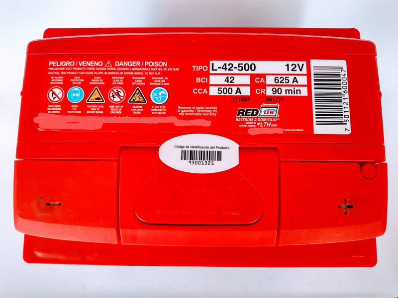 BATERIA 42-500 LTH VARIAS APLICACIONES PRECIO A CAMBIO
