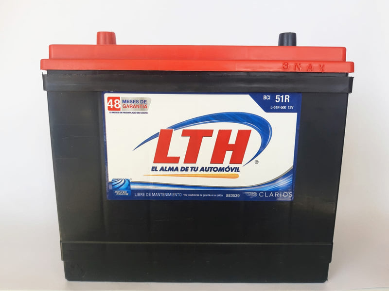 BATERIA 51R-500 LTH VARIAS APLICACIONES PRECIO A CAMBIO