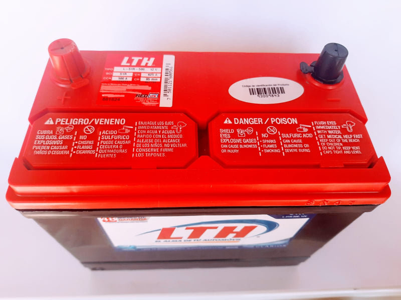 BATERIA 51R-500 LTH VARIAS APLICACIONES PRECIO A CAMBIO