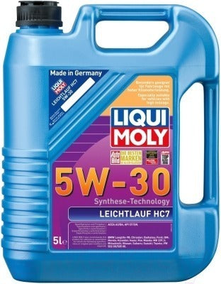 ACEITE SINTETICO LIQUI MOLY SAE 5W30 GARRAFA 5L PARA MOTORES NUEVOS A GASOLINA Y DIESEL