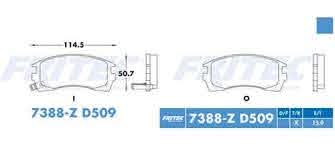 BALATA FRITEC METALICA DELANTERA NISSAN SENTRA 91/94 = 7388 FRITEC