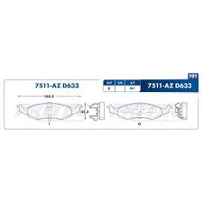 BALATA FRITEC METALICA DELANTERA CHRYSLER DODGE NEON 95/96 = 7511 FRITEC