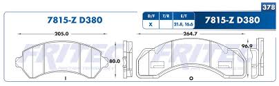 BALATA FRITEC METALICA DELANTERA Y TRASERA CHEVROLET GENERAL MOTORS C3500 94/02 = 7815 FRITEC