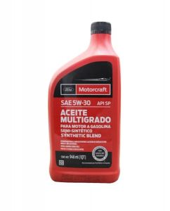 ACEITE MULTIGRADO MOTORCRAFT SAE 5W30 BOTELLA 946ML CON PODER SINTETICO ACEITE SEMISINTETICO
