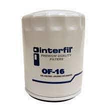FILTRO ACEITE INTERFIL AUDI CHRYSLER DODGE FORD JEEP LAND ROVER MERCURY MITSUBISHI RENAULT TOYOTA  = OF16 INTERFIL