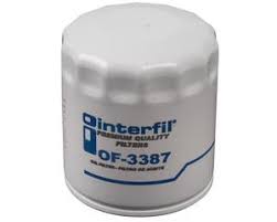 FILTRO ACEITE INTERFIL GENERAL MOTORS CHEVROLET SONOMA ISUZU AMIGO HOMBRE PICK UP RODEO RODEO SPORT TROOPER PONTIAC AZTEK BONNEVILLE FIREBIRD GRAND AM GRAND PRIX MONTANA TRANS SPORT SUZUKI SWIFT = OF3387 INTERFIL