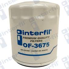 FILTRO ACEITE INTERFIL BUICK ALLURE CADILLAC DEVILLE EL DORADO EL DORADO SEVILLE SRX XLR CHEVROLET GENERAL MOTORS CONCOURS IMPALA MALIBU MONTE CARLO SONORA SUBURBAN UPLANDER ENVOY YUKON = OF3675 INTERFIL
