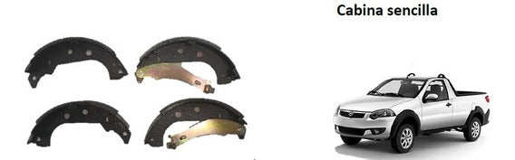 BALATA FRITEC CERAMICA SPECIFIC TRASERA DODGE RAM 700 CABINA SENCILLA 15/19 = 1693  S1027 FRITEC