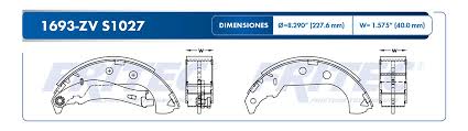 BALATA FRITEC CERAMICA SPECIFIC TRASERA DODGE RAM 700 CABINA SENCILLA 15/19 = 1693  S1027 FRITEC
