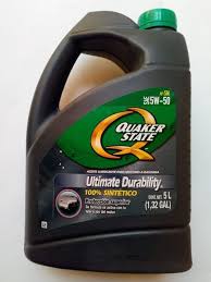 ACEITE SINTETICO QUAKER STATE SAE 5W50 GARRAFA 5L 100% SINTETICO PARA MOTORES A GASOLINA