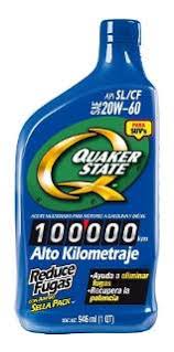 ACEITE MULTIGRADO QUAKER STATE SAE 20W60 BOTELLA 946ML ALTO KILOMETRAJE