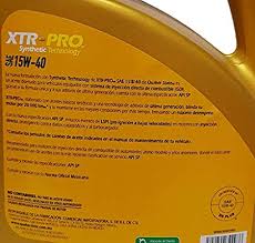 ACEITE MULTIGRADO QUAKER STATE XTR PRO SAE 15W40 GARRAFA 5 LITROS TECNOLOGIA SINTETICA