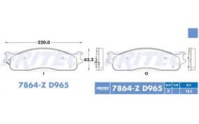 BALATA FRITEC CERAMICA SPECIFIC DELANTERA CHRYSLER DODGE RAM 1500 06/08 RAM 2500 03/08 RAM 3500 03/08 RAM4000 09/12 2500 03/08 = 7864 FRITEC