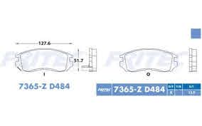 BALATA FRITEC CERAMICA SPECIFIC DELANTERA CHRYSLER 90/94 SEBRING 95/05 DODGE 2000 91/93 COLT 92/94 STRATUS 01/05 EAGLE TALON 90/98 VISTA 1992 SUMMIT 93/96 MITSUBISHI ECLIPSE 90/99 GALANT 90/02 MIRAGE 91/92 EXPO 92/95 = 7365 FRITEC
