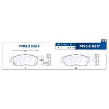 BALATA FRITEC CERÁMICA SPECIFIC DELANTERA ACURA INTEGRA 94/01 HONDA CIVIC 94/97 = 7493 FRITEC