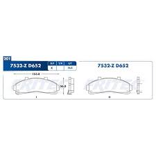 BALATA FRITEC CERAMICA SPECIFIC DELANTERA FORD EXPLORER 95/01 RANGER 95/02 RANGER 10/12 MAZDA B2300 95/03 B2500 98/01 B3000 95/03 B4000 95/03 MERCURY MOUNTAIINER 97/01 = 7532 FRITEC