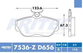 BALATA FRITEC CERAMICA SPECIFIC DELANTERA FORD WINDSTAR 95/98 = 7536 FRITEC