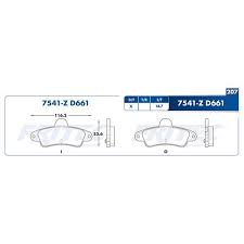 BALATA FRITEC CERAMICA SPECIFIC TRASERA FORD CONTOUR 98/00 COUGAR 99/00 MYSTIQUE 95/99 = 7541 FRITEC