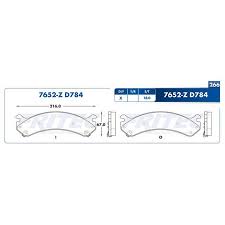 BALATA FRITEC CERAMICA SPECIFIC DELANTERA CADILLAC CHEVROLET GENERAL MOTORS HUMMER = 7652 FRITEC