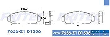 BALATA FRITEC CERAMICA SPECIFIC DELANTERA ACURA CL 01/03 RL 00/04 TL 05/08 TSX 04/08 TSX 09/14 HONDA ACCORD 03/12 ANTES 7857 = 7656 FRITEC