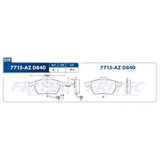 BALATA FRITEC CERAMICA SPECIFIC DELANTERA AUDI A4 QUATTRO CABRIOLET 99/06 A6 00/05 A8 00/03 RS6 03/04 S6 02/03 VOLKSWAGEN PASSAT 98/05 CON SENSOR = 7715 FRITEC