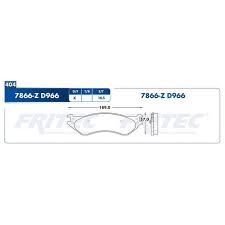 BALATA FRITEC CERAMICA SPECIFIC DELANTERA CHRYSLER DODGE RAM 1500 VAN 2003 1500 2003 = 7866 FRITEC