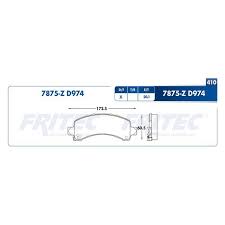 BALATA FRITEC NARANJA CERAMICA SPECIFIC TRASERA CHEVOLET GENERAL MOTORS EXPRESS 2500 03/17 EXPRESS 3500 03/14 SAVANA 2500 03/15 SAVANA 3500 03/13 = 7875 FRITEC