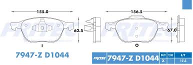 BALATA FRITEC CERAMICA SPECIFIC DELANTERA FORD MAZDA 3 04/08 MAZDA 5 06/08 FORD FOCUS 04/07 FOCUS SPORT 07/10 FOCUS ST 2007 ECOSPORT 13/17 ESCAPE 13/14 VOLVO C30 07/13 S40 04/11 V50 05/11 C70 06/13 = 7947 FRITEC