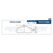 BALATA FRITEC CERAMICA SPECIFIC DELANTERA FORD F250 SUPER DUTY 05/08 F350 SUPER DUTY 05/08 LOBO 06/08 = 7974 FRITEC