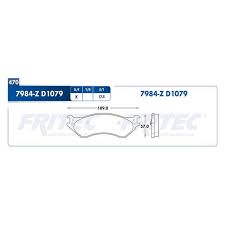 BALATA FRITEC CERAMICA SPECIFIC DELANTERA CHRYSLER DODGE DURANGO 04/06 RAM 1500 04/05 ANTES 7868 = 7984 FRITEC