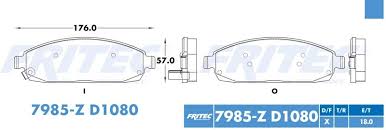 BALATA FRITEC CERAMICA SPECIFIC DELANTERA JEEP GRAND CHEROKEE 05/06 COMMANDER 06/10 = 7985 FRITEC