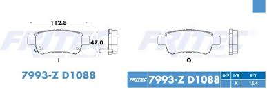 BALATA FRITEC CERAMICA SPECIFIC TRASERA HONDA ODYSSEY 05/10 = 7993 FRITEC