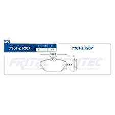 BALATA FRITEC CERAMICA SPECIFIC DELANTERA RENAULT CLIO SPORT 02/07 MEGANE 01/04 SCENIC 01/04 ANTES 7Y01 = 8255 FRITEC