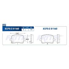 BALATA FRITEC CERAMICA SPECIFIC DELANTERA CHEVROLET GENERAL MOTORS MALIBU 04/10 HHR 06/11 PONTIAC G5 08/10 G6 06/10 = 8270 FRITEC