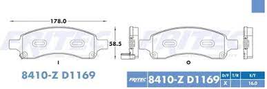 BALATA FRITEC CERAMICA SPECIFIC DELANTERA BUICK ENCLAVE 08/17 CHEVROLET GENERAL MOTORS TRAVERSE 09/17 GMC ACADIA 07/17 SATURN OUTLOOK 08/10 = 8410 FRITEC