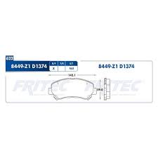 BALATA FRITEC CERAMICA SPECIFIC DELANTERA NISSAN SENTRA 07/12 MAXIMA 09/17 JUKE (NismoRS) 14/17 ROGUE 08/13 XTRAIL 08/14 SUZUKI KIZASHI 10/13 = 8449 FRITEC