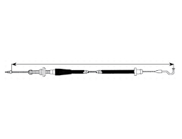 CHICOTE ACELERADOR CAHSA VOLKSWAGEN ATLANTIC 80/87 CARIBE 80/87 = VW107 CAHSA