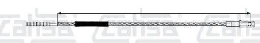 CHICOTE DE CLUTCH (EMBRAGUE) CAHSA VOLKSWAGEN COMBI CIL 1.8 LTS 80/87 = VW303 CAHSA