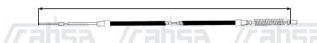 CHICOTE FRENO MANO CAHSA VOLKSWAGEN DERBY 1.8 1995-2000 TRASERO = VW620 CAHSA