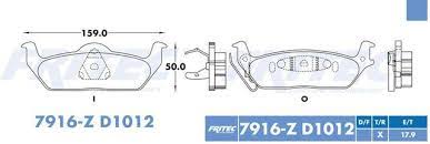 BALATA WAGNER CERAMICA TRASERA FORD F150 04/12 LOBO 03/17 LINCOLN MARK LT 06/08 =7916 FRITEC
