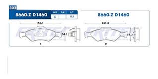 BALATA WAGNER SEMIMETALICA DELANTERA FORD FIESTA 00/02 ANTES 769X  = 8660 FRITEC